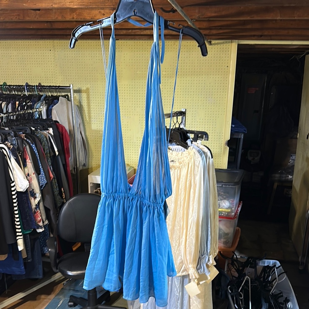 NWT sexy vintage Lily of France Blue pj m slip